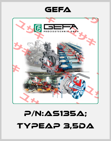 P/N:AS135A; TypeAP 3,5DA Gefa