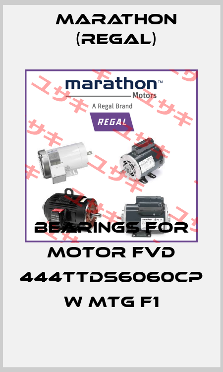 bearings for motor FVD 444TTDS6060CP W MTG F1 Marathon (Regal)