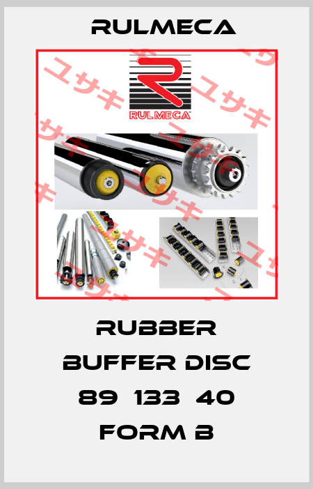 Rubber Buffer Disc 89х133х40 Form B Rulmeca