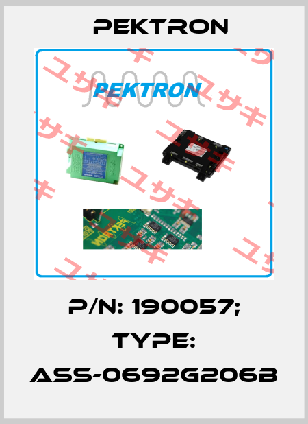 P/N: 190057; Type: ASS-0692G206B Pektron