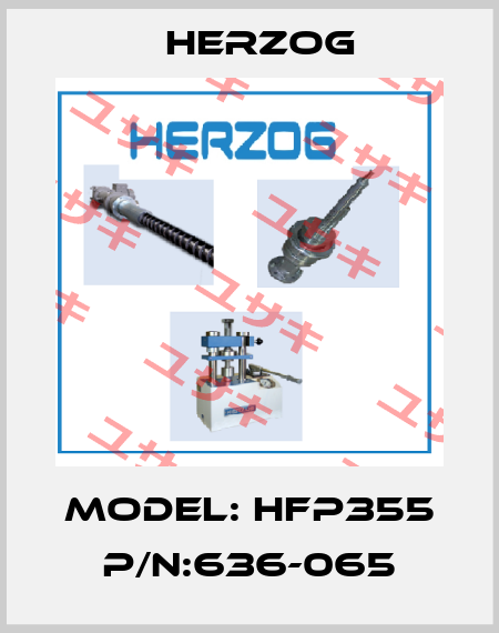 Model: HFP355 P/N:636-065 Herzog
