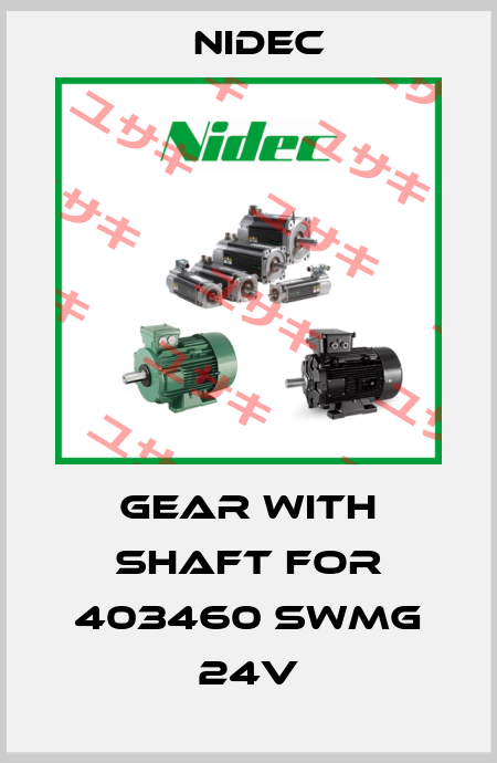 gear with shaft for 403460 SWMG 24V Nidec