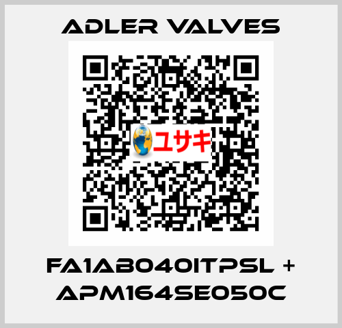 FA1AB040ITPSL + APM164SE050C Adler Valves