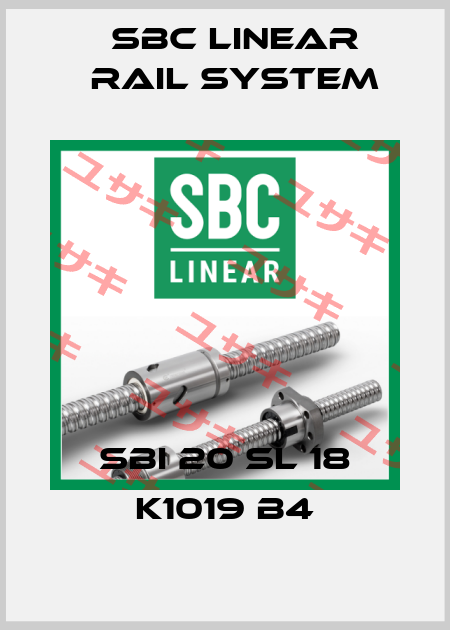SBI 20 SL 18 K1019 B4 SBC Linear Rail System