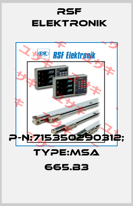 P-N:715350290312; Type:MSA 665.B3 Rsf Elektronik