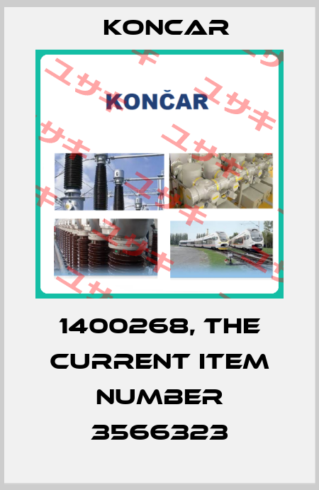 1400268, the current item number 3566323 Koncar