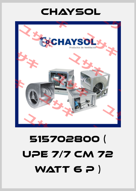 515702800 ( UPE 7/7 CM 72 Watt 6 P ) Chaysol