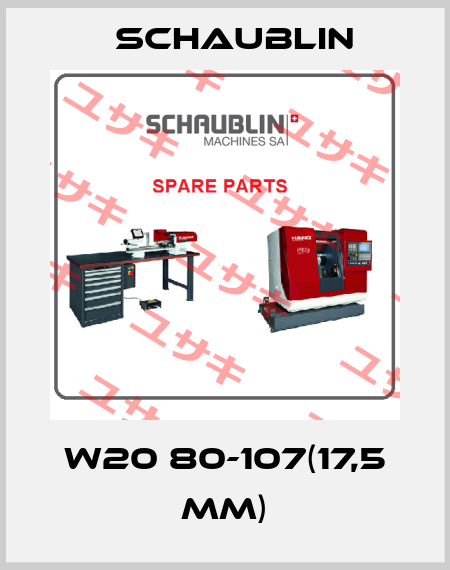 W20 80-107(17,5 mm) Schaublin