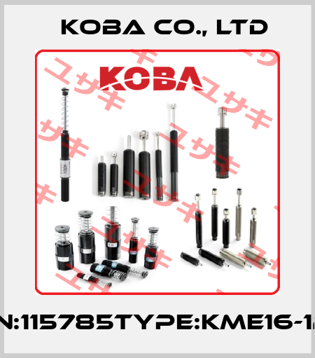 P/N:115785Type:KME16-12B KOBA CO., LTD