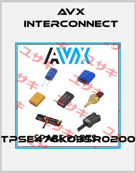 TPSE476K035R0200 AVX INTERCONNECT