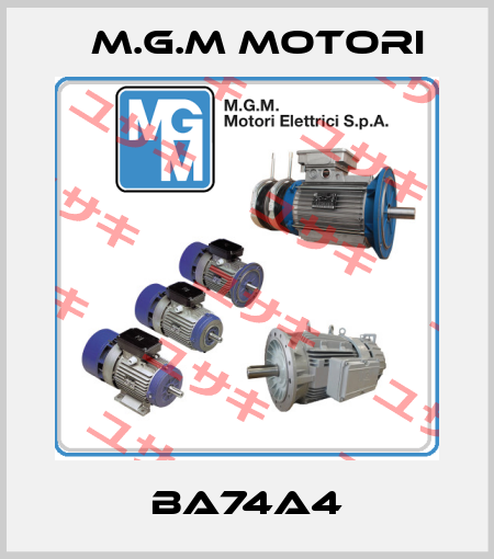 BA74A4 M.G.M MOTORI