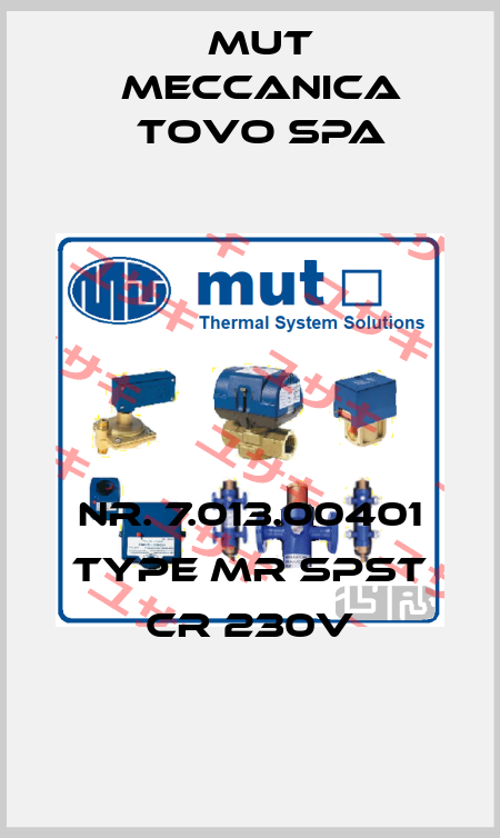 Nr. 7.013.00401 Type MR SPST CR 230V Mut Meccanica Tovo SpA