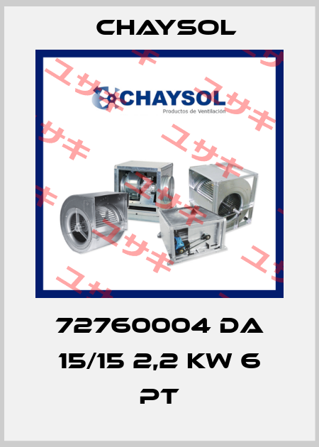 72760004 DA 15/15 2,2 kW 6 PT Chaysol