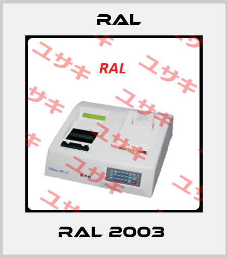 RAL 2003  Ral
