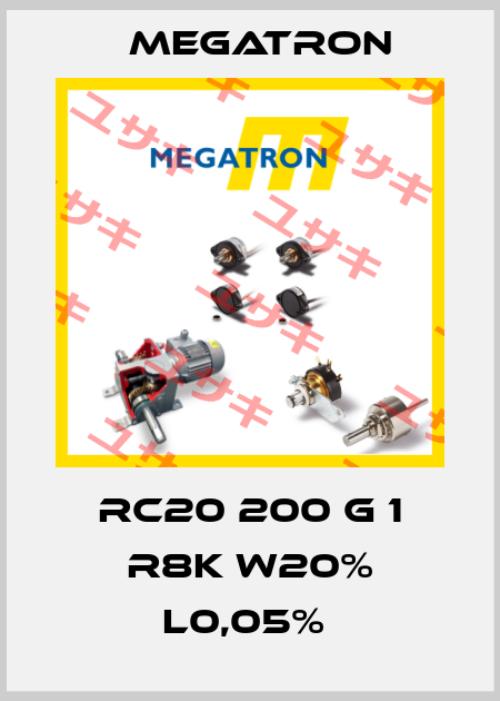 RC20 200 G 1 R8K W20% L0,05%  Megatron
