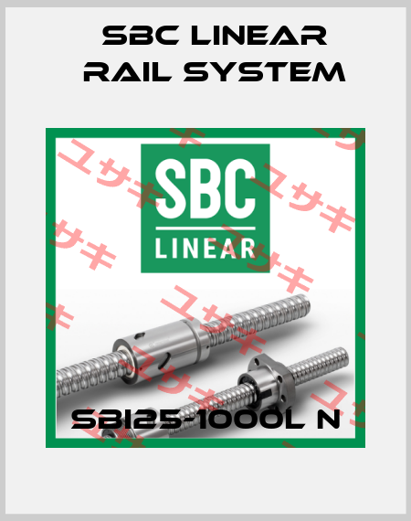 SBI25-1000L N SBC Linear Rail System