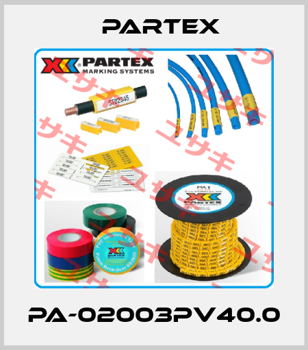 PA-02003PV40.0 Partex