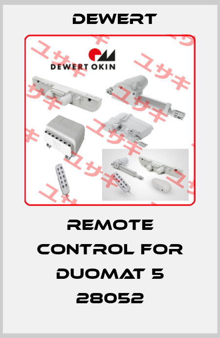 Remote control for DUOMAT 5 28052 DEWERT