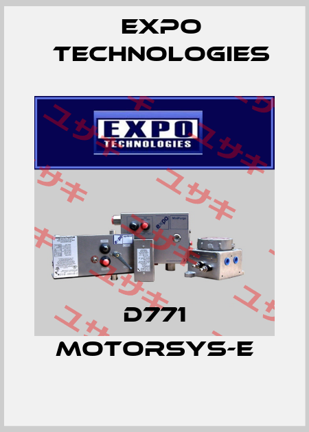 D771 MOTORSYS-E EXPO TECHNOLOGIES INC.