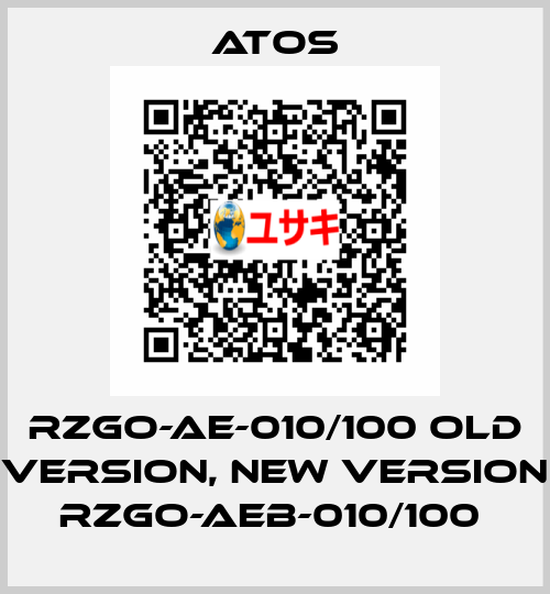RZGO-AE-010/100 old version, new version RZGO-AEB-010/100  Atos