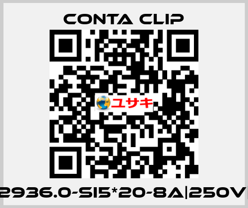 2936.0-SI5*20-8A|250V| Conta Clip