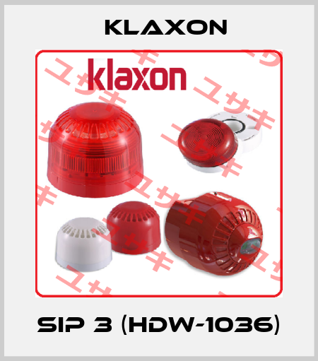 SIP 3 (HDW-1036) Klaxon