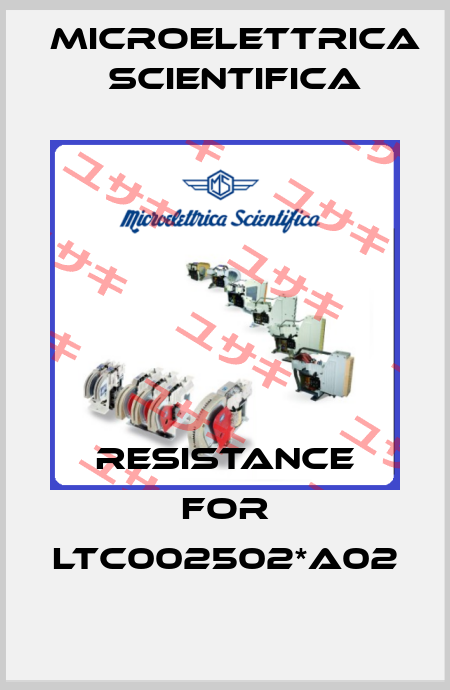 Resistance for LTC002502*A02 Microelettrica Scientifica