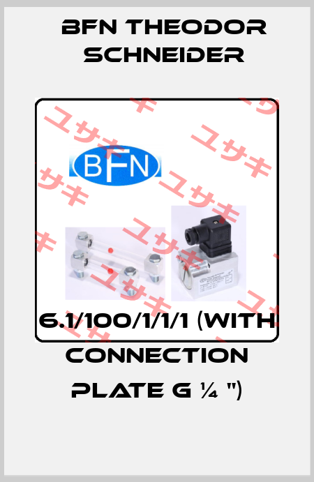 6.1/100/1/1/1 (With connection plate G ¼ ") BFN Theodor Schneider