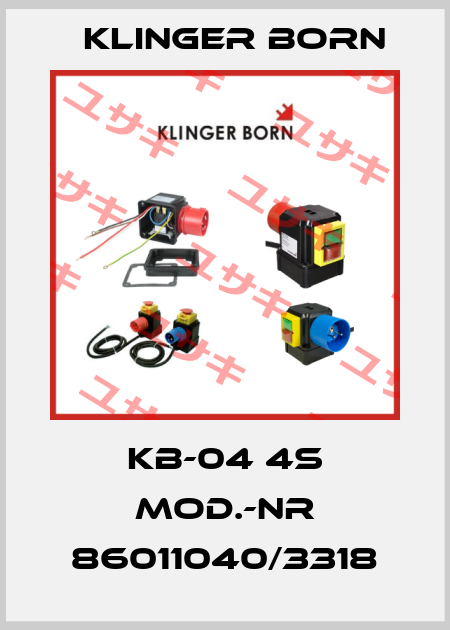 KB-04 4s mod.-nr 86011040/3318 Klinger Born