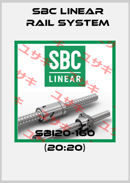 SBI20-160 (20:20) SBC Linear Rail System