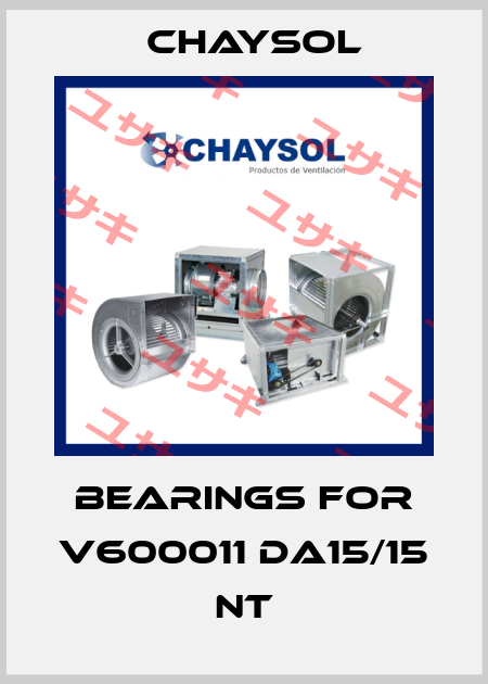 Bearings for V600011 DA15/15 NT Chaysol