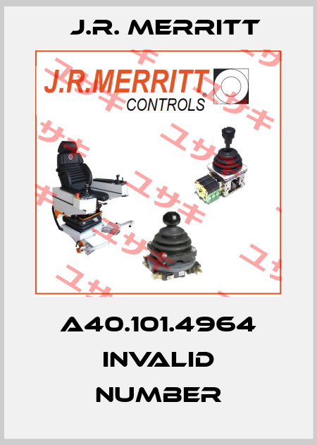 A40.101.4964 invalid number J.R. Merritt
