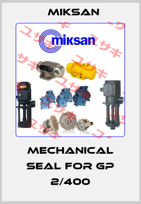 Mechanical Seal For GP 2/400 Miksan