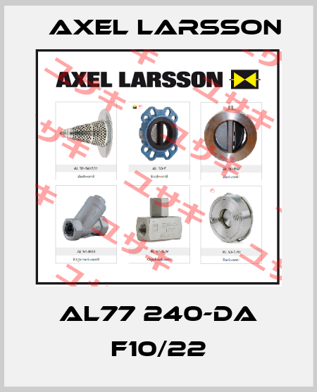 AL77 240-DA F10/22 AXEL LARSSON