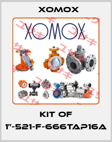 KIT OF 1”-521-F-666TAP16A Xomox