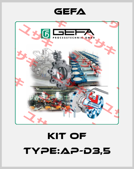 Kit of Type:AP-D3,5 Gefa