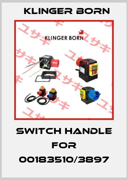 Switch handle for 00183510/3897 Klinger Born