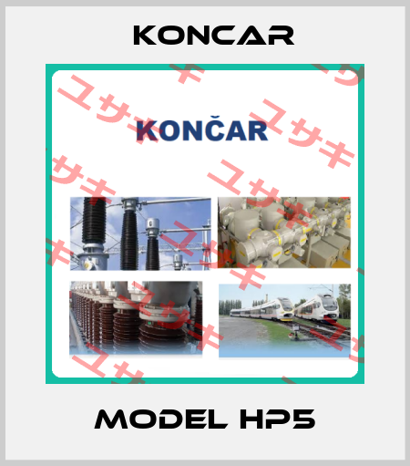 MODEL HP5 Koncar