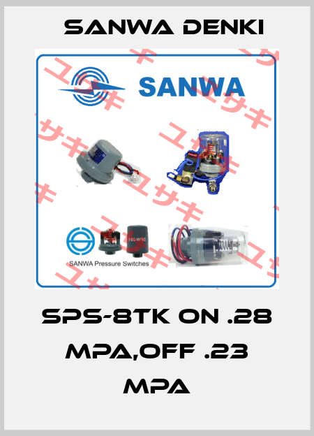 SPS-8TK ON .28 MPA,OFF .23 MPA Sanwa Denki