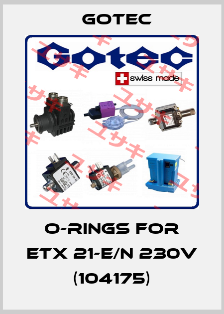 O-Rings for ETX 21-E/N 230V (104175) Gotec