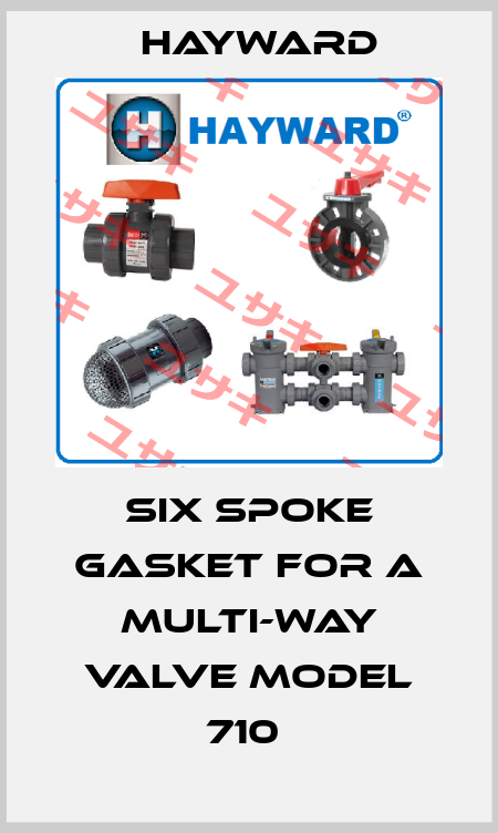 SIX SPOKE GASKET FOR A MULTI-WAY VALVE MODEL 710  HAYWARD