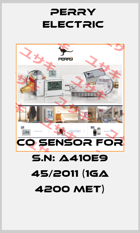 CO sensor for S.N: A410E9 45/2011 (1GA 4200 MET) Perry Electric