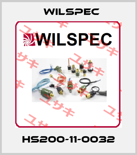 HS200-11-0032 Wilspec