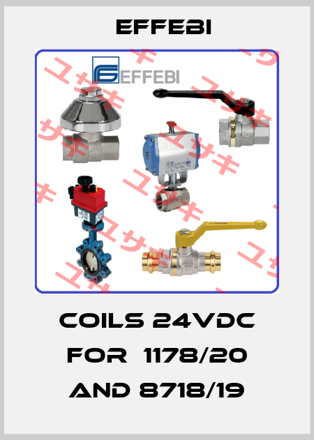 COILS 24VDC for  1178/20 and 8718/19 Effebi
