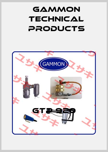 GTP 920 Gammon Technical Products