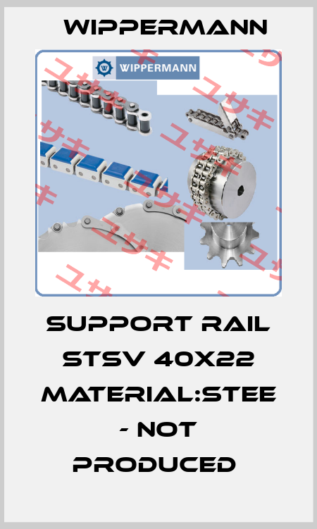 SUPPORT RAIL STSV 40X22 MATERIAL:STEE - NOT PRODUCED  Wippermann