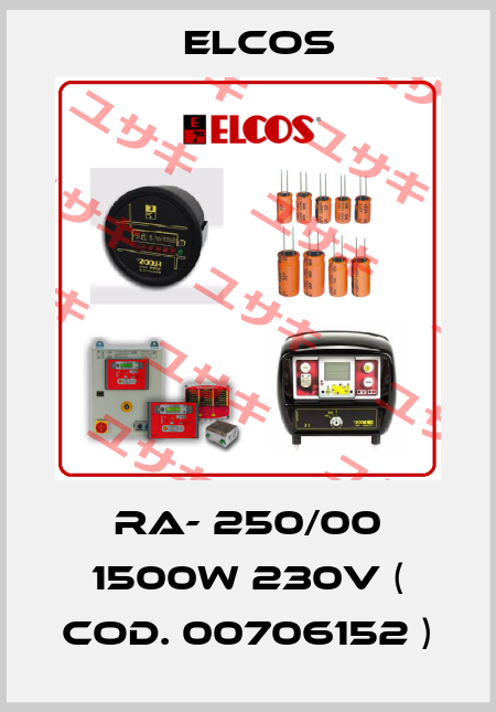 RA- 250/00 1500W 230V ( Cod. 00706152 ) Elcos