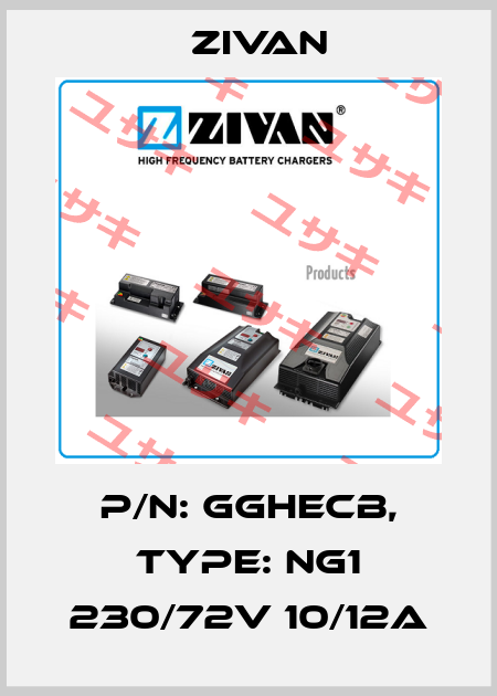 P/N: GGHECB, Type: NG1 230/72V 10/12A ZIVAN