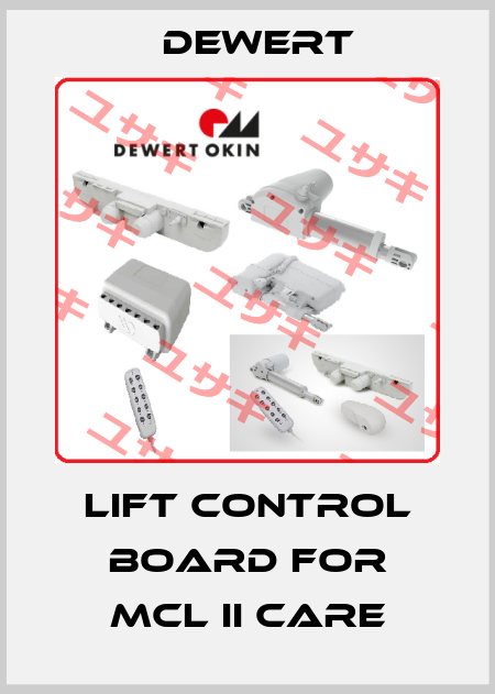 lift control board for MCL II CARE DEWERT