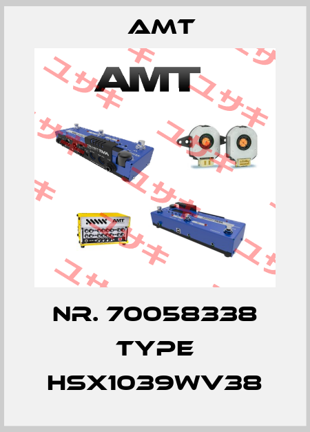 Nr. 70058338 Type HSX1039WV38 AMT